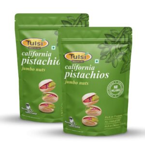 Tulsi California Roasted Pistachios Jumbo Nuts Lightly Salted 400g (200g x 2)